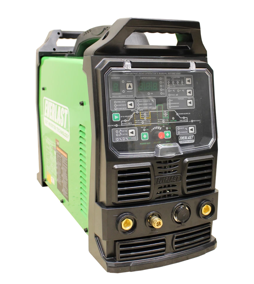 PowerTIG 325EXT GTAW-P 320AMP ACDC TIG STICK ADVANCE SOLDADOR DE PULSOS EVERLAST Foto 3 de 4