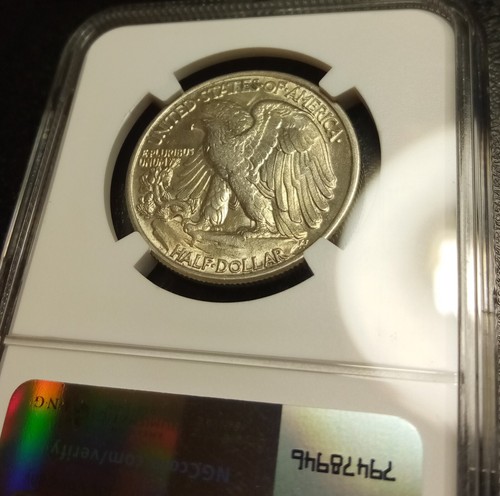 1947 Walking Liberty Half Dollar NGC AU 58 DDR-001 UNAT - Picture 9 of 16