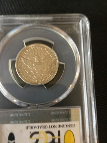 1902 barber quarter pcgs xf detail cleaned - Picture 3 of 4