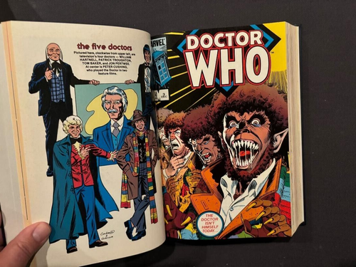 BOUND VOLUME DOCTOR WHO 1 TO 23 COMPLETE 1984 SERIES MARVEL GORGEOUS