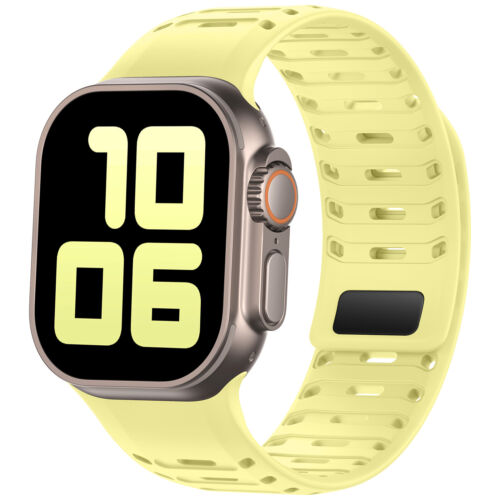 Sports Magnetic Silicone Watch Band For iWatch Series 10 9 8 7 6 5 4 SE 3 Ultra - Picture 7 of 43