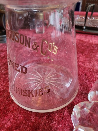 Edwardian "Alex Ferguson & Co Famed Scotch Whiskies" Decanter. - Picture 9 of 11