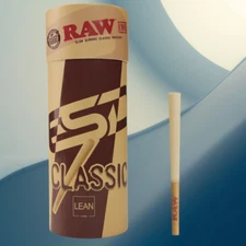 RAW Cones King Size Classic | 50 Pack | Slow Burning Rolling Papers with Tips
