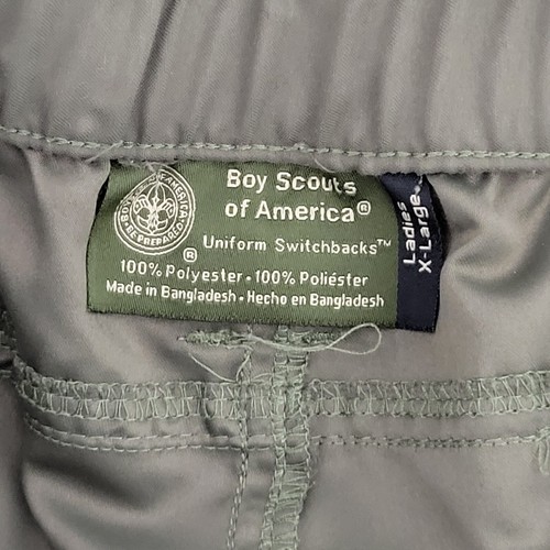 Boy Scouts of America Men's Cargo Green Shorts Polyester Size large / 9" inseam - Picture 4 of 4