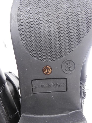 St. John's Bay Douglas Black Synthetic Riding Boots Size 8.5 M Women's - Picture 9 of 9
