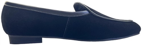 Women's Black Leather Penny Loafers Belgian Slip on Dress Walking Driving Shoes - Picture 3 of 9