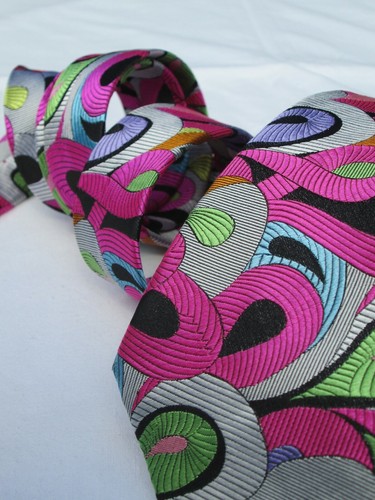 Duchamp London Blue Label handmade woven silk tie - Picture 10 of 12