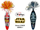 2pk Star Wars Pen Kooky Klickers Luke Skywalker X-Wing Darth Vader Set Series 1