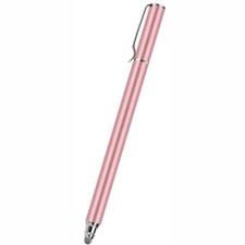 Pink Stylus Touch Screen Pen Fiber Tip Aluminum Lightweight for Cell Phones
