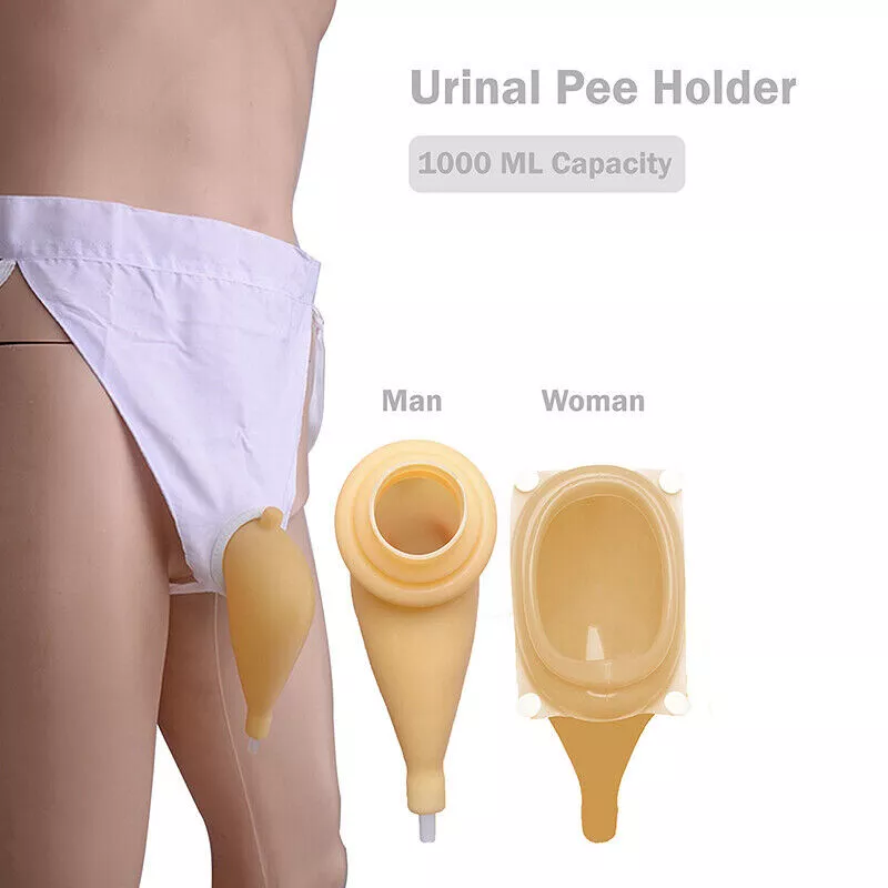 Men Incontinence Pants With Collection Urine Bag Portable Leak Proof Leg  Pee Catheter Holder For Elder