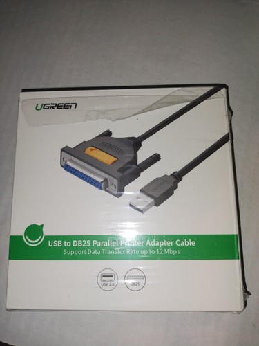 UGREEN USB to DB25 Parallel Printer Adapter Cable 6ft - Picture 5 of 6