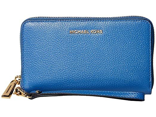 Michael kors vintage blue wallet clearance