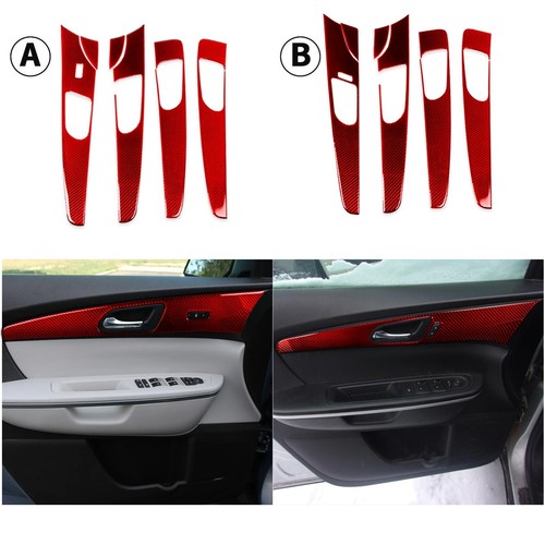 57Pcs Red Carbon Fiber Full Interior Upgrade Trim Kits For GMC Acadia 2007-2012 - Picture 8 of 16