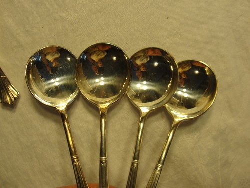 LOTE DE 12 CUCHARAS SOPERA CREMA PLATO PLATA ALBANY INTERNACIONAL *96 - Imagen 3 de 9
