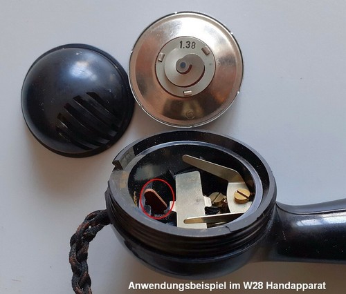 K012) 4x Schnurkeil für altes Bakelit Telefon Telefonhörer W38 W48 0,83€/Stück - Bild 7 von 10