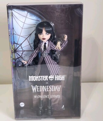 WEDNESDAY ADDAMS MONSTER HIGH X DOLL THING NETFLIX SEALED IN HAND SHIPS NOW 