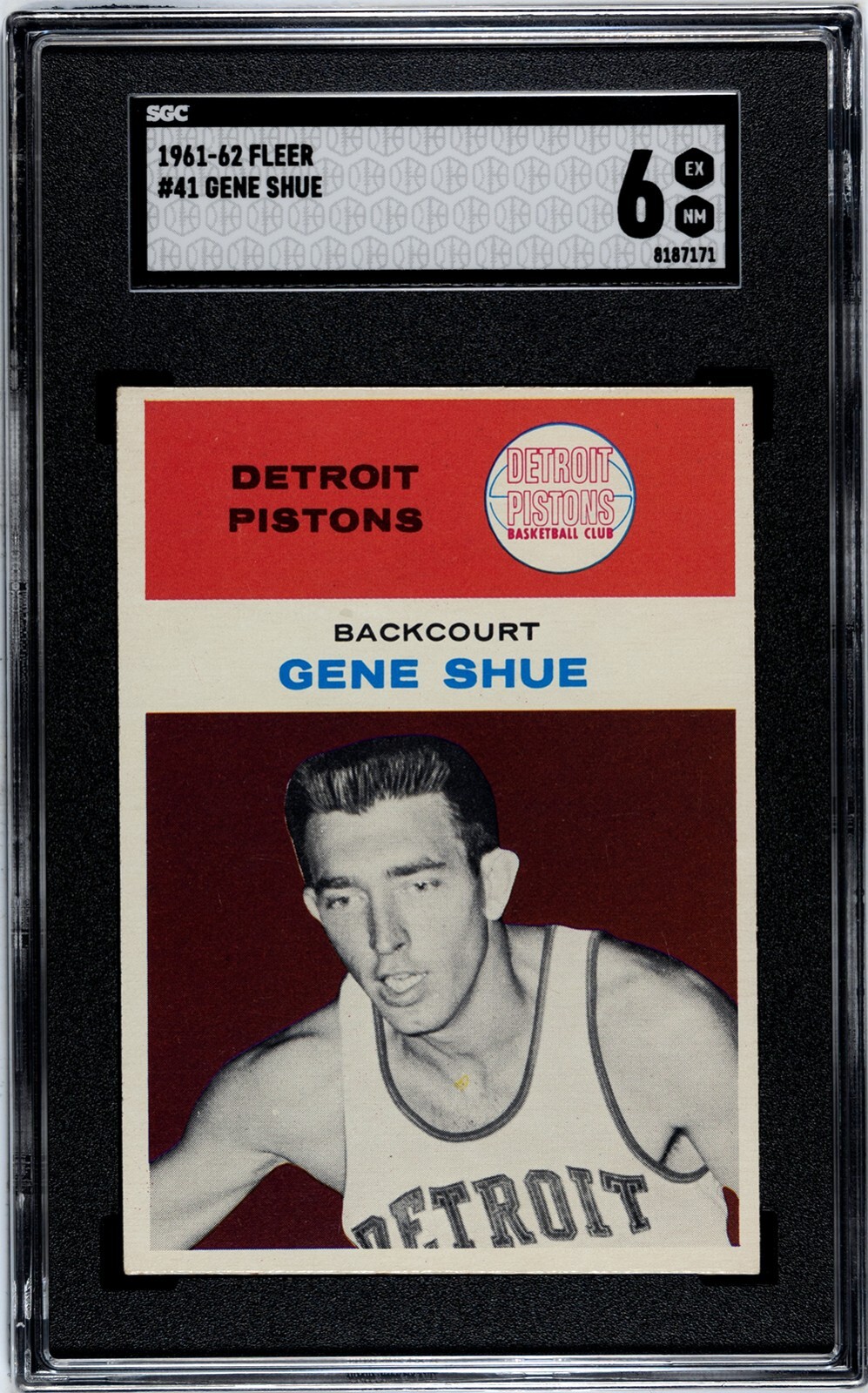 1961 Fleer #41 Gene Shue SGC 6