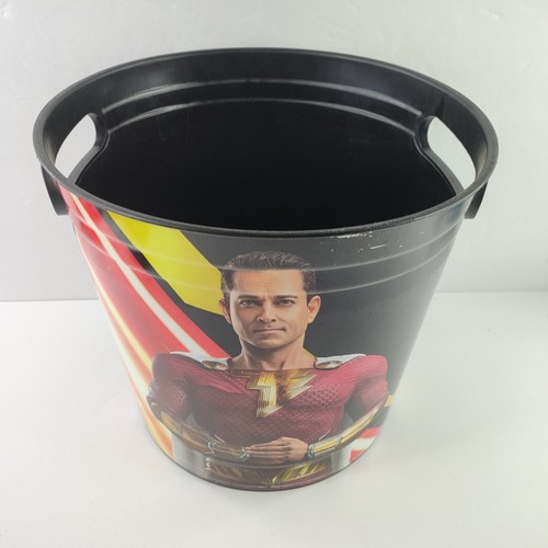 Shazam Fury of the Gods Movie Promotional Bucket Handles Plastic Merch 9" DC - Picture 3 of 11