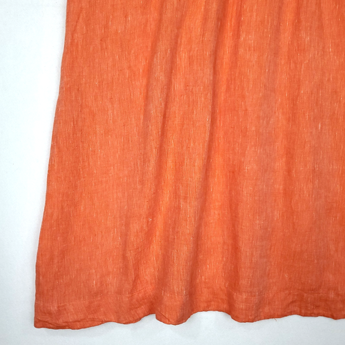 Talbots Plus Size Linen Dress Size 22W Orange Crossover Bodice Summer Wear Sun - Picture 22 of 23