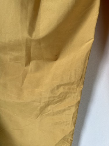 Vintage Y2K Old Navy Unisex Rain Track Pants Yellow Stripe Zipper Elastic Waist - Picture 12 of 13