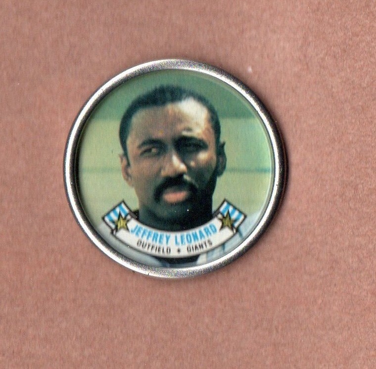 1988 Topps  Coins #46 Jeffrey  Leonard  Giants   EX or Nicer   (20% *Rebates!!)