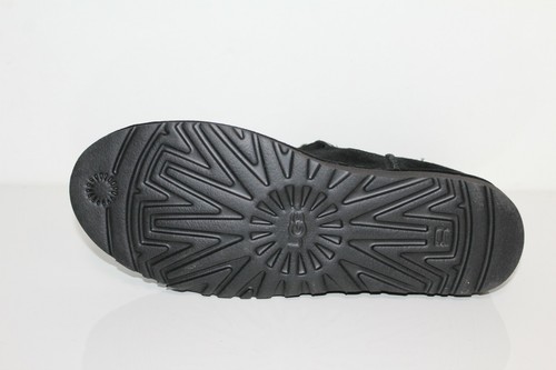 UGG Australia 1017534 BK 11 Mujer Elvi Gamuza Cordones Piel de Oveja Bota Negra 11 - Imagen 7 de 9