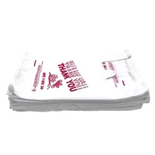 Medium T-Shirt Bags "Thank You" Print - 10.5in. x 6.2in. x 20in. - 14mic - 700ct