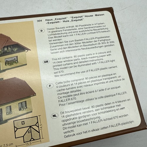 Faller 304 HO Exquisit House Building Kit - Picture 4 of 4