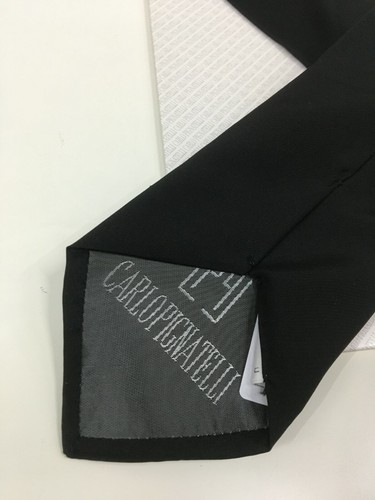 CRAVATTA CERIMONIA CARLO PIGNATELLI UOMO SPOSO TIE MAN CRAVATTONE INVITATO MAN - Foto 5 di 7