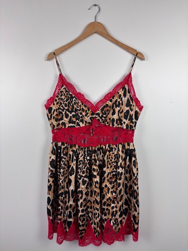 Paco Rabanne x H&M Leopard Mini Spitzenkleid Mehrfarbig Größe L / EU 46