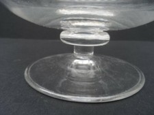 Antique cut glass sugar basin - Victorian cut glass footed bowl - comport