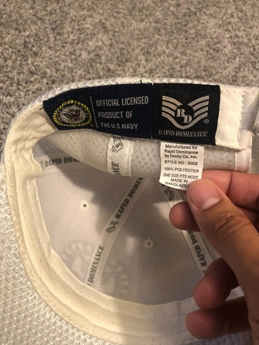 United States Navy Hat White Mesh Strap Back - Bild 5 von 6