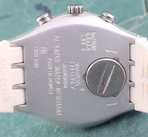 Bellissimo Orologio da Polso Swatch Cronografo Irony Uomo Quadrante Argento ''Rimani Elegante'' - Foto 9 di 9