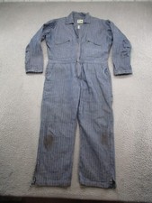 VTG Key Mens Herringbone Workwear Mechanic Conductor Railroad Coveralls SZ MS