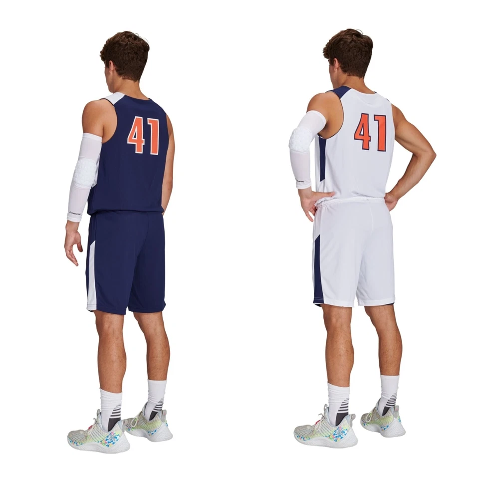 Pantalones cortos de baloncesto reversibles Champro Swish para hombre Foto 2 de 2