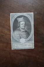 ETIENNE LE CAMUS (1632-1707) PORTRAIT ENGRAVING 18th century CARDINAL AND BISHOP GRENOBLE