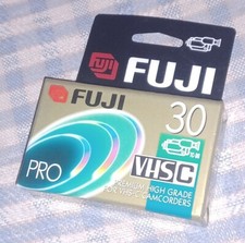 Fuji Film VHS-C TC-30 Blank Premium High Grade Camcorder Tape Brand New Seal