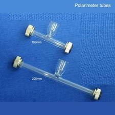 Azzota  Borosilicate Glass Polarimeter Tube, Cup Model, 200mm