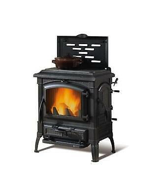 NORDICA ISETTA CON CERCHI EVO 4.0 STUFA A LEGNA IN GHISA PIASTRA GHISA CL. A+