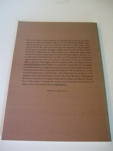 Alexander the Great in the Literature of Medieval Britain by Gerrit Bunt. Signed - Imagen 2 de 5