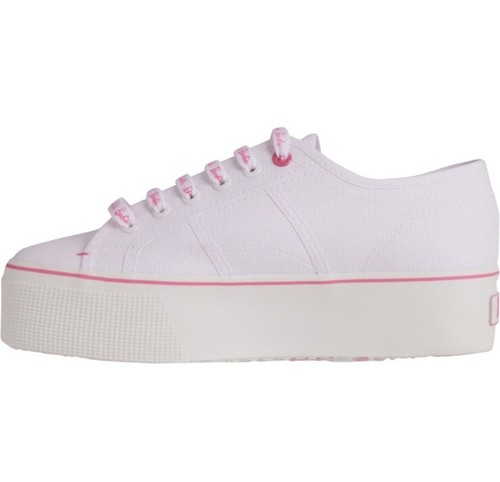 SUPERGA X BARBIE 2790 CLASSIC PLATFORM SHOES WHITE/PINK Size US 7 EU 37.5 UK 4.5 - Picture 11 of 14
