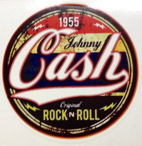 KUSTOM FACTORY Targa in metallo Johnny Cash Rock NRoll Attitude