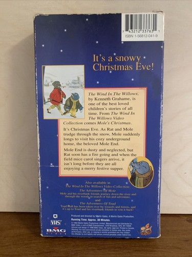 Mole's Christmas The Wind in the Willows Grahame 1994 VHS Children’s Story Rat￼ - Picture 2 of 3