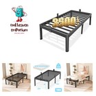 Twin Bed Frames with Round Corner Edge Legs 18 inch High 3500 lbs Heavy Duty ...