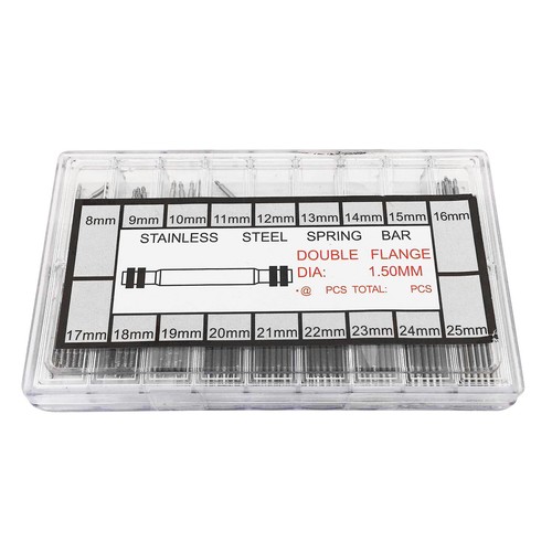 360pcs 8mm-25mm Stainless Steel Watch Spring Bars Strap Link Pins Assortment - Picture 5 of 11