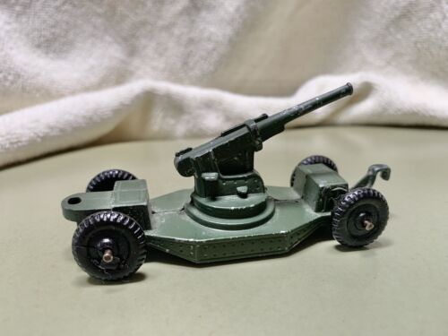 Vintage TootsieToy Military Cannon 4-wheel Diecast 3 1/2"