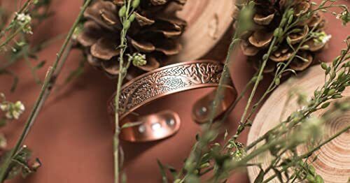 Pulsera de cobre para la pulsera de terapia articolar de artritis - Foto 3 di 9
