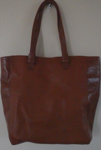 Croft & Barrows Womens Faux Leather Brown Tote Bag - Picture 1 of 6