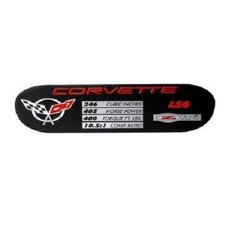 C5 Corvette Zo6 405hp Spec Metal Id Engine Plate Performance Details 02-04 Z06