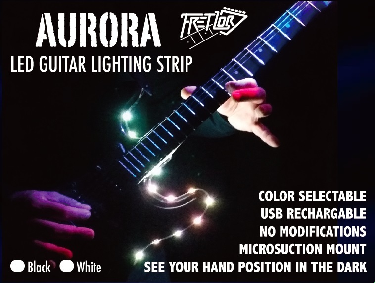 Arreglo de iluminación LED de guitarra púrpura fretlord Aurora Negro Nuevo Arreglo de iluminación LED de guitarra púrpura púrpura púrpura fretlord Aurora Negro Nuevo f33ed9